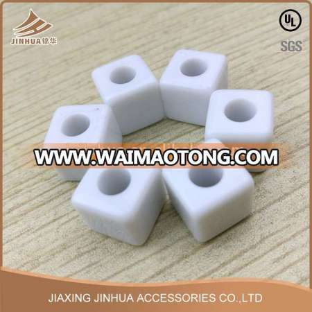 Square Plastic And Round Hole Resin Bead For Decorate Clothing